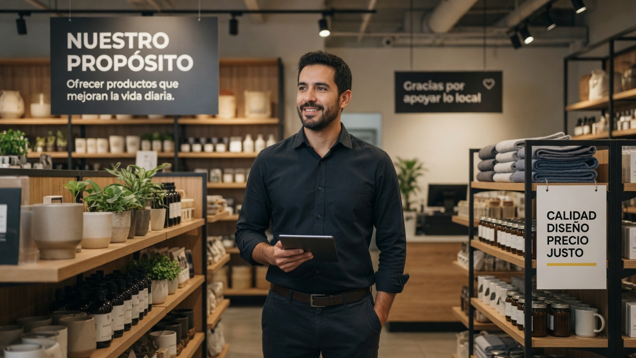 Gerente de una tienda de productos saludables